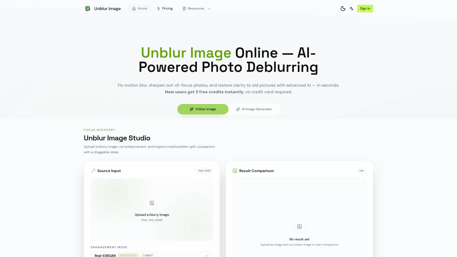 Unblur Image AI screenshot