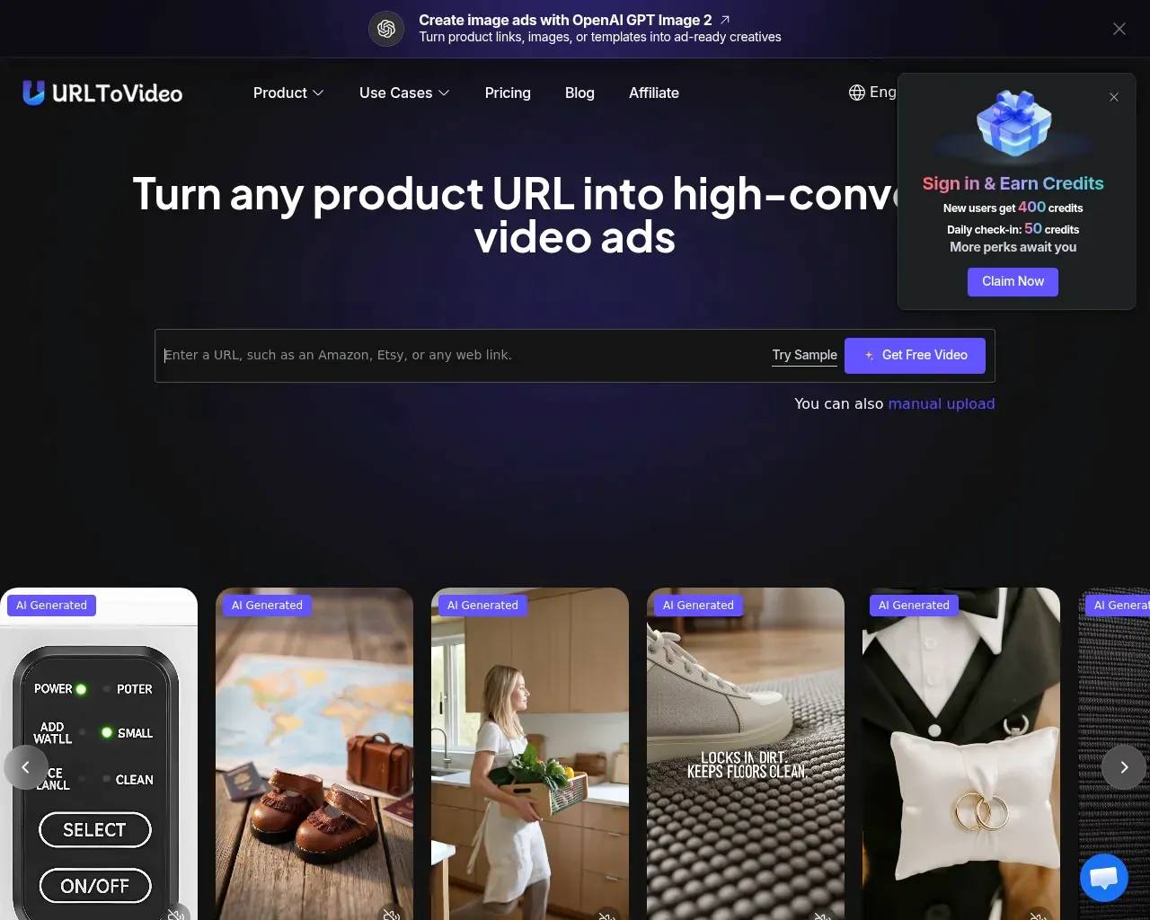 UrlToVideo AI screenshot