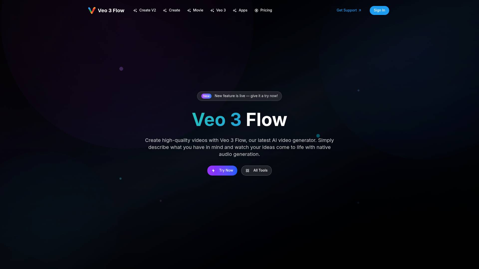 Veo 3 Flow screenshot