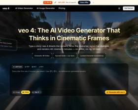 Veo 4 AI Video Generator screenshot