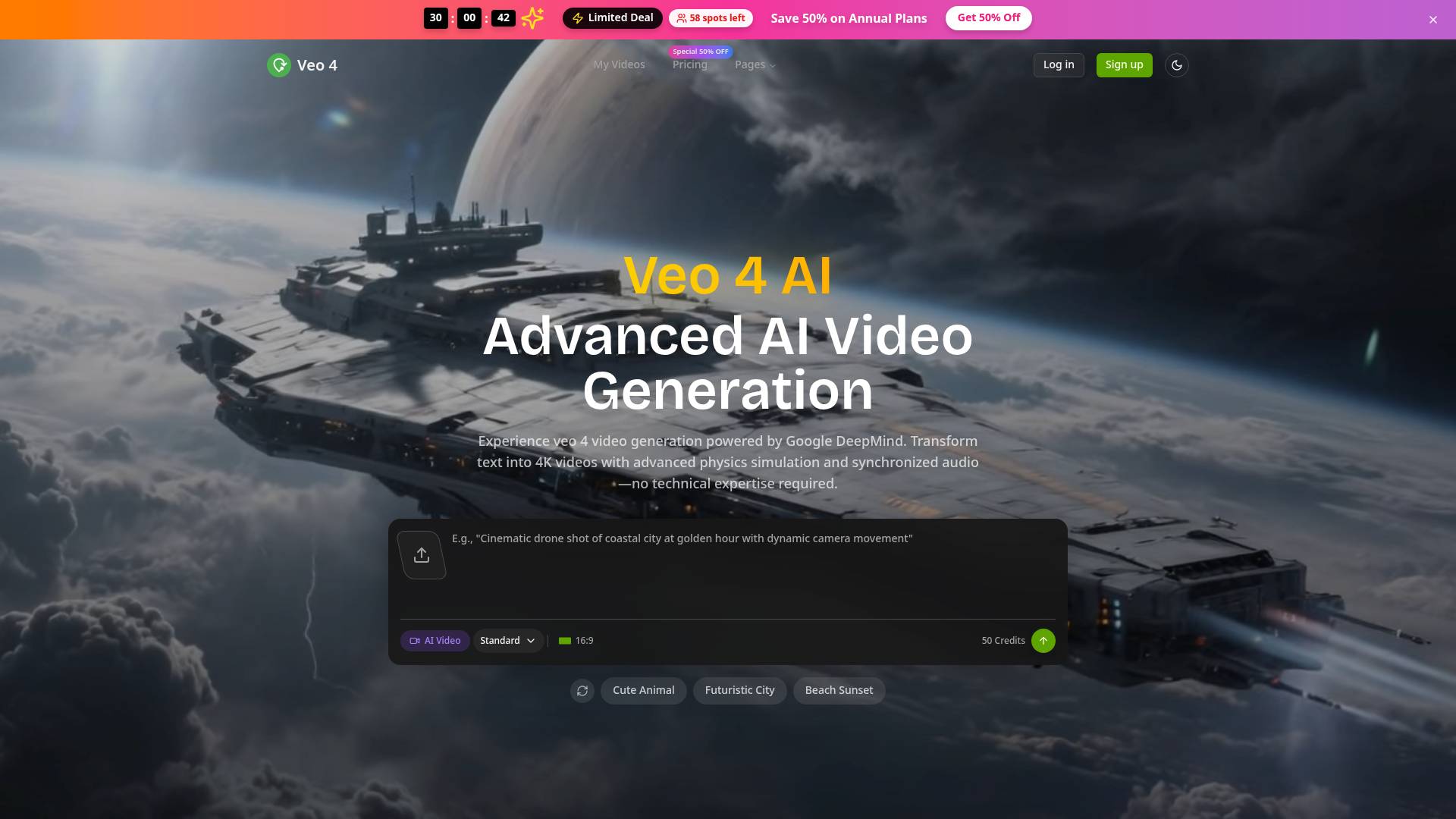 VEO 4 screenshot