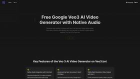 Veo3.bot: Free Access to Google Veo 3 AI Video Generation with Native Audio screenshot