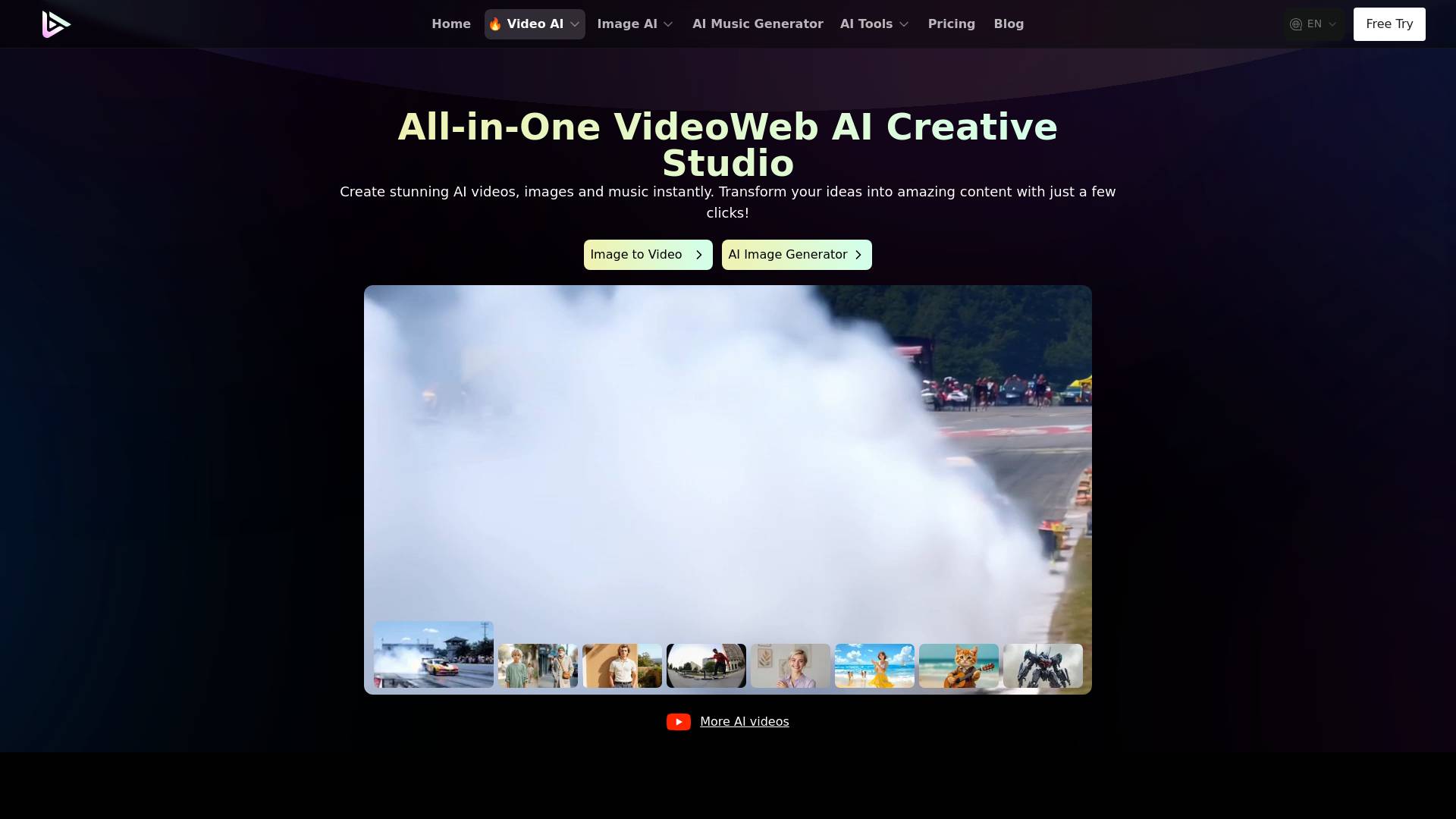Videoweb-ai screenshot