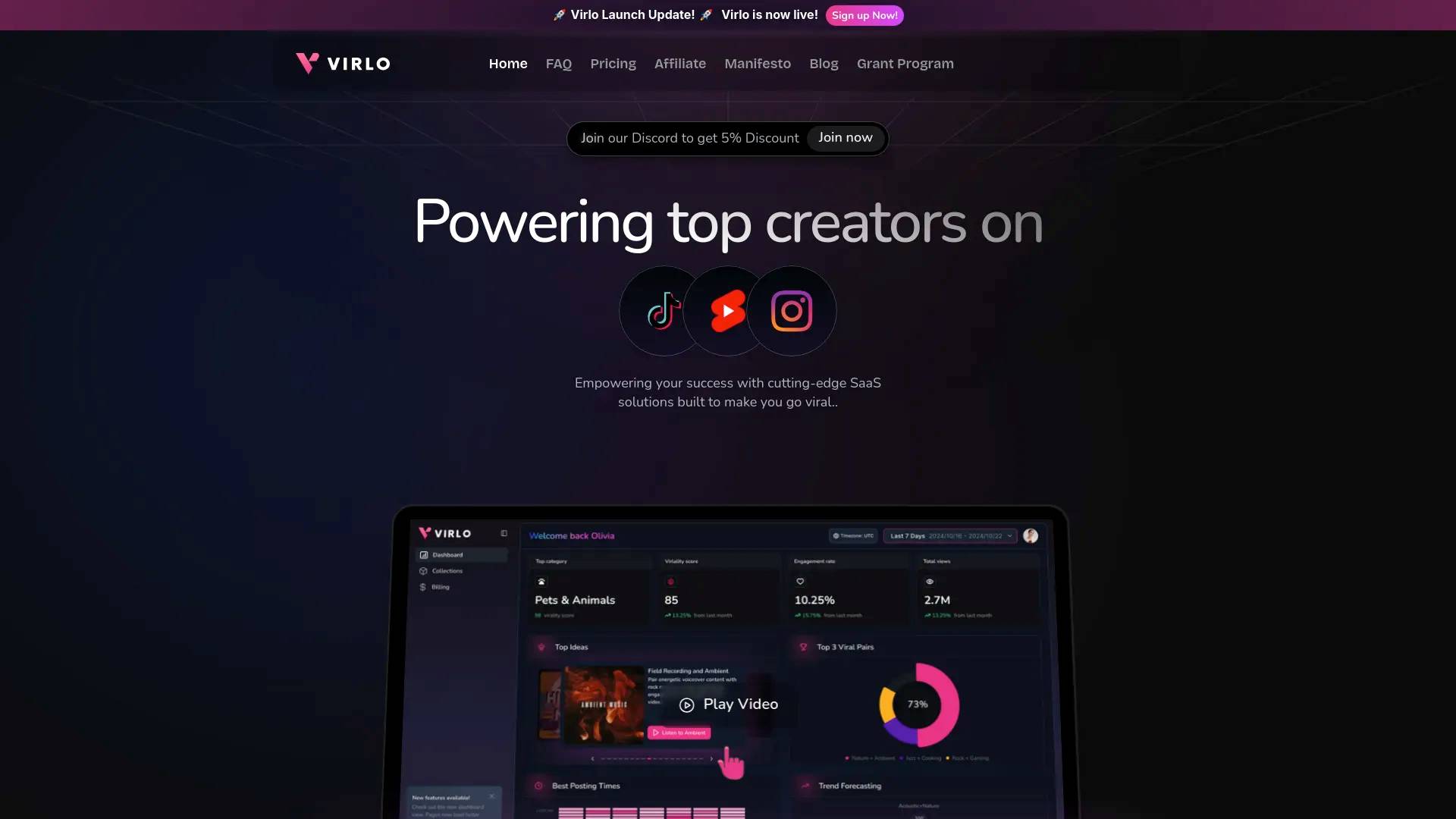 Virlo screenshot