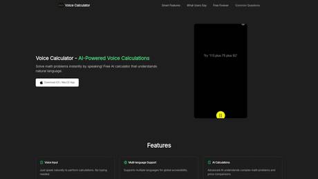 Voice Calculator screenshot