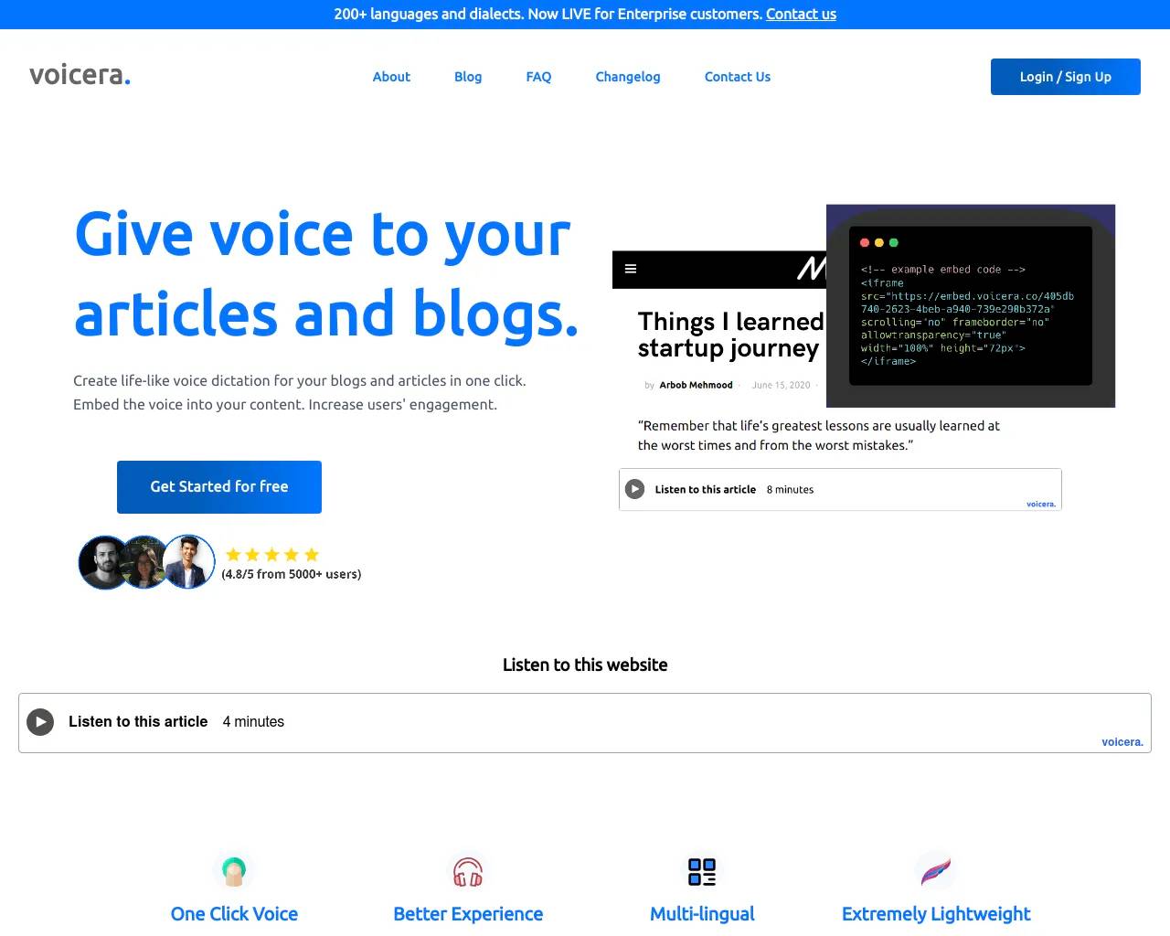 Voicera screenshot