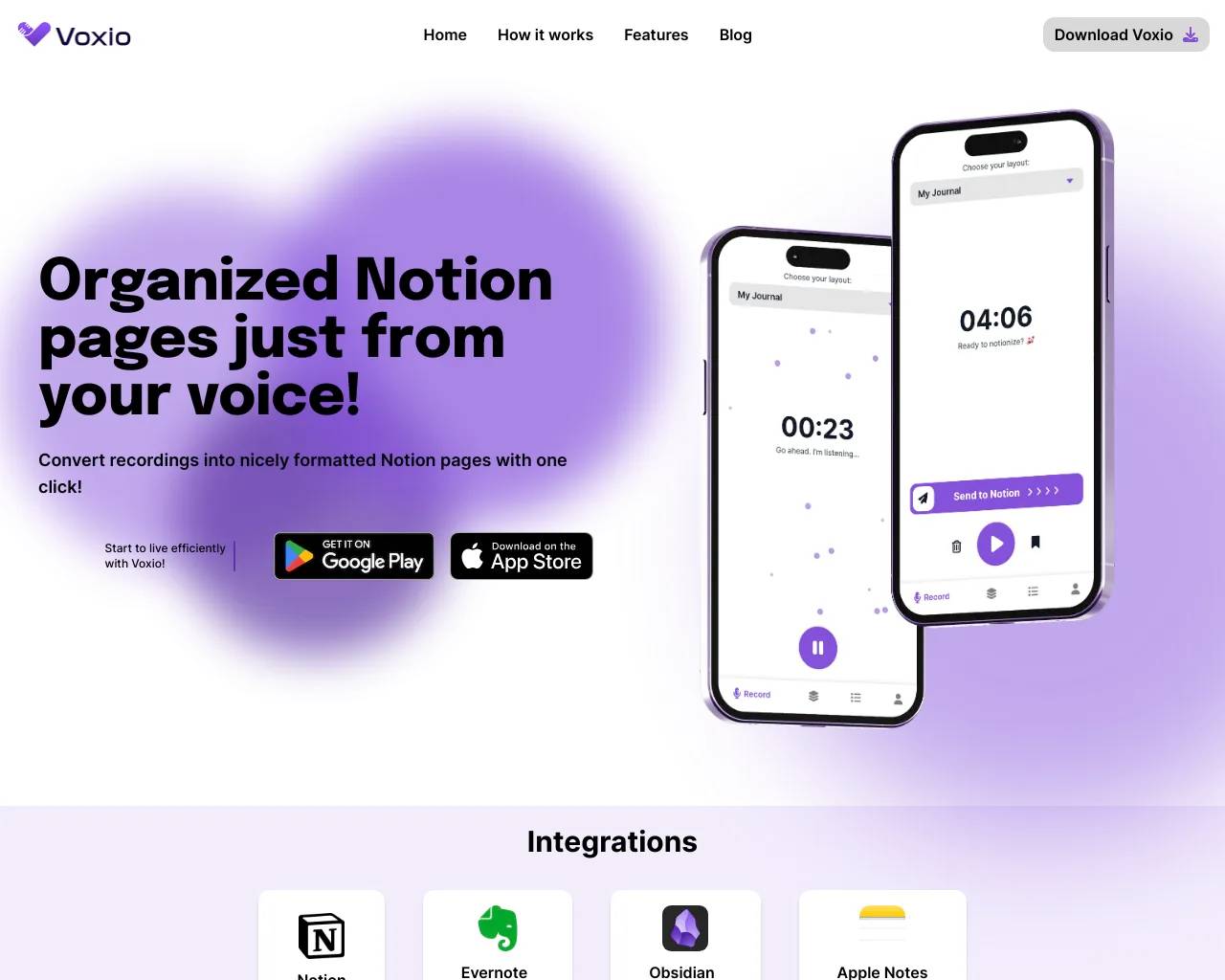Voxio screenshot