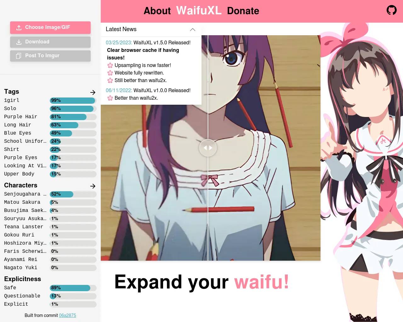 Waifu XL screenshot