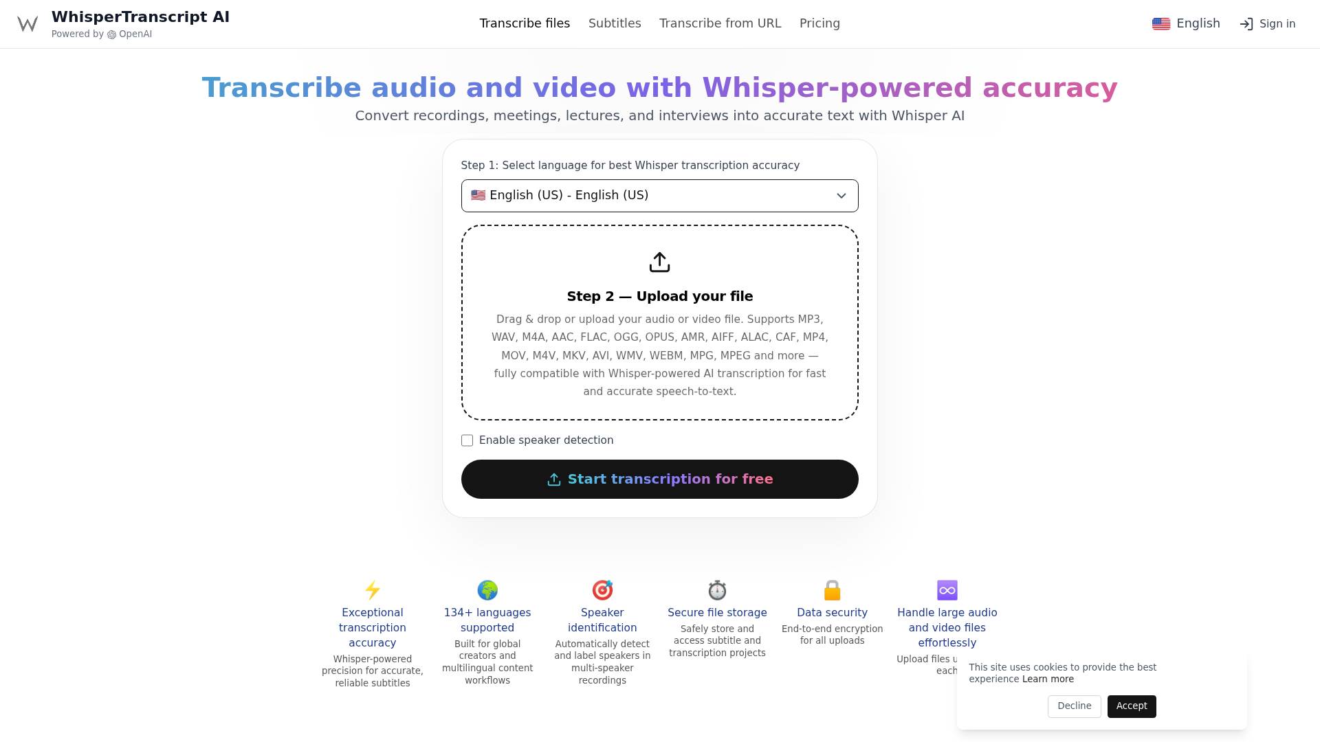 WhisperTranscript.ai