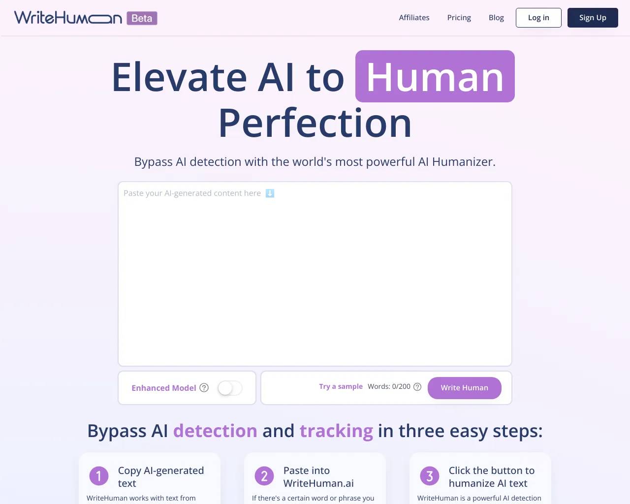 WriteHuman - WriteHuman: необнаруживаемый искусственный интеллект и  гуманизатор искусственного интеллекта - Информация, информация о ценах и  альтернативах