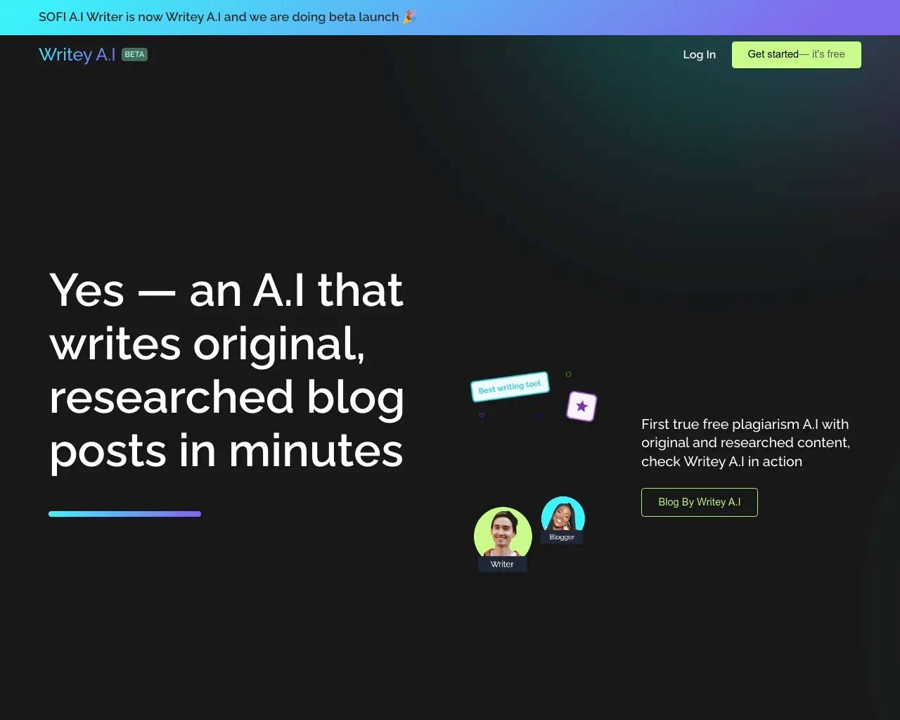 Writey AI screenshot