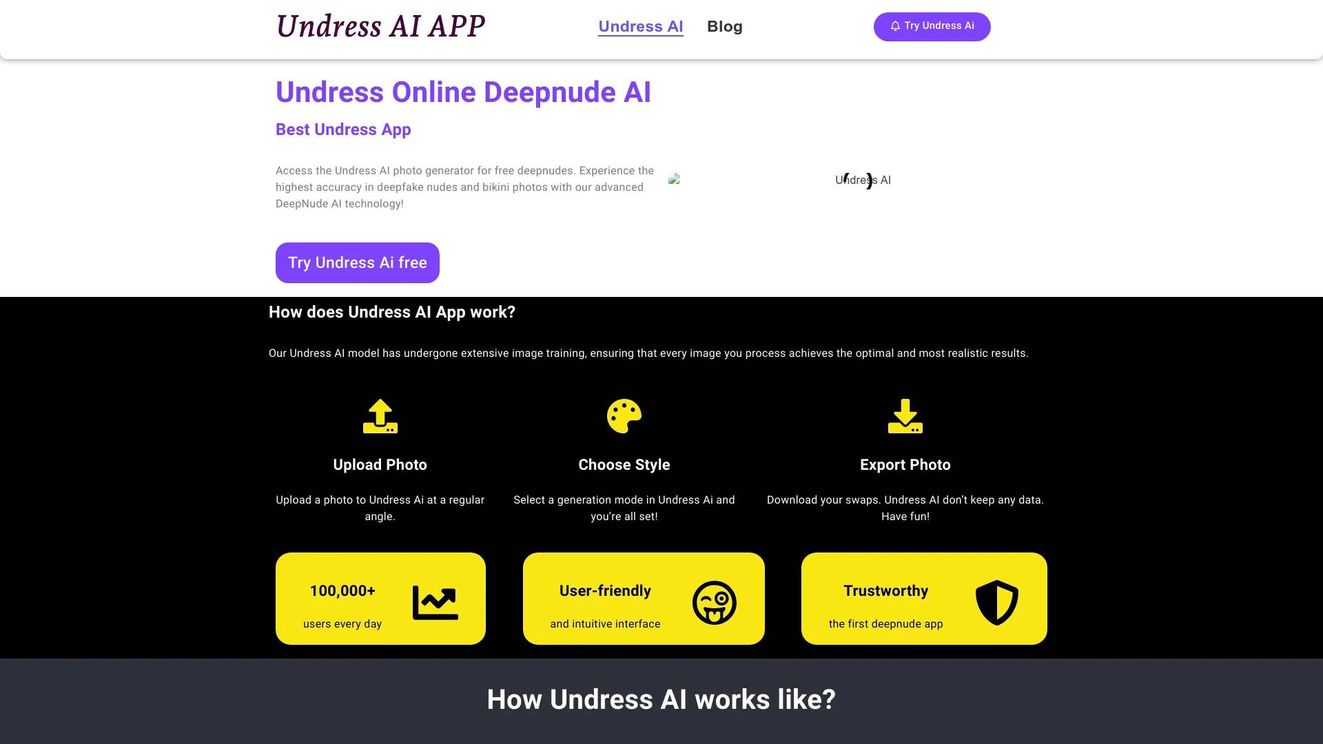 Undress Online Deepnude AI screenshot