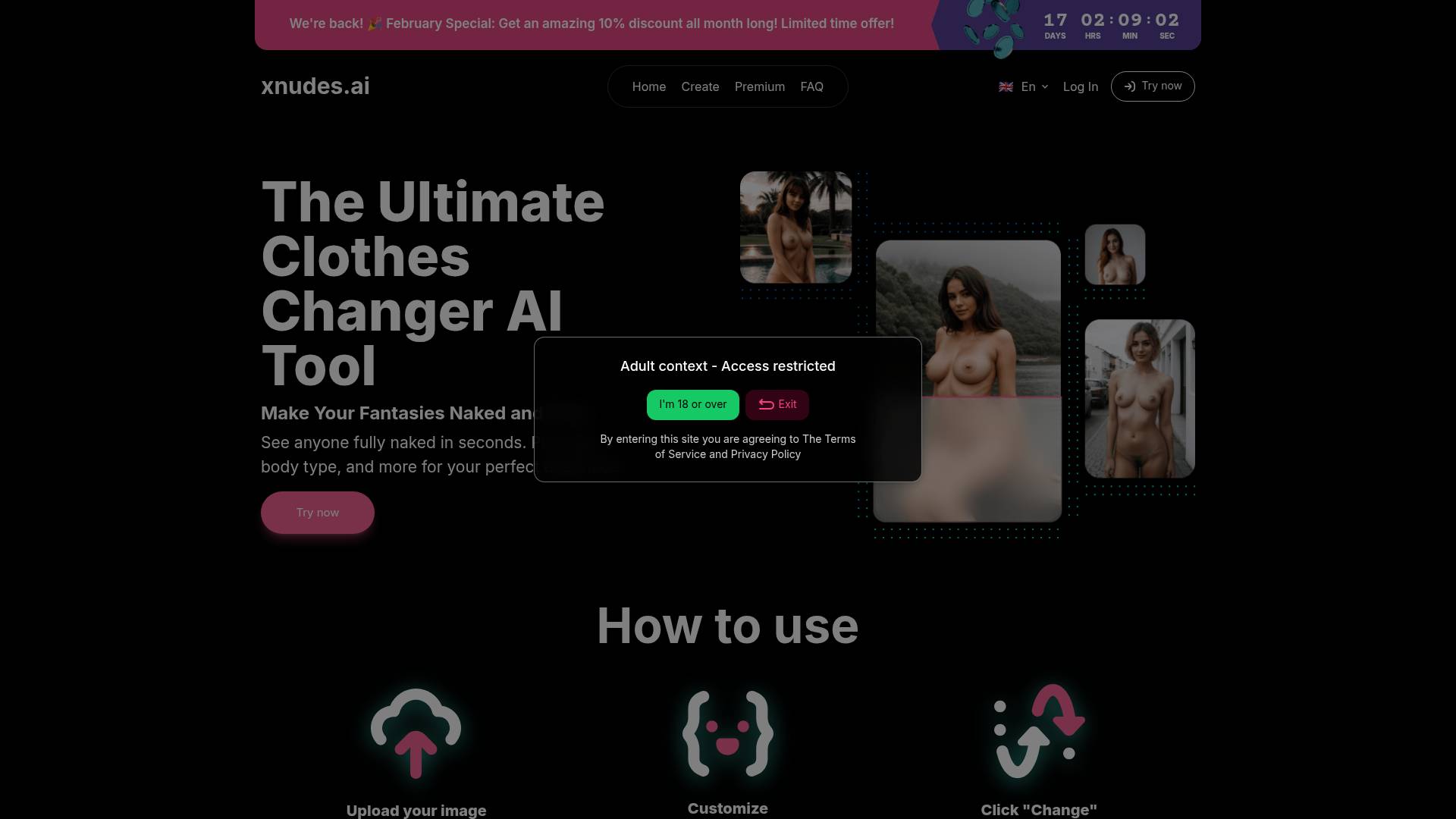 xnudes AI screenshot