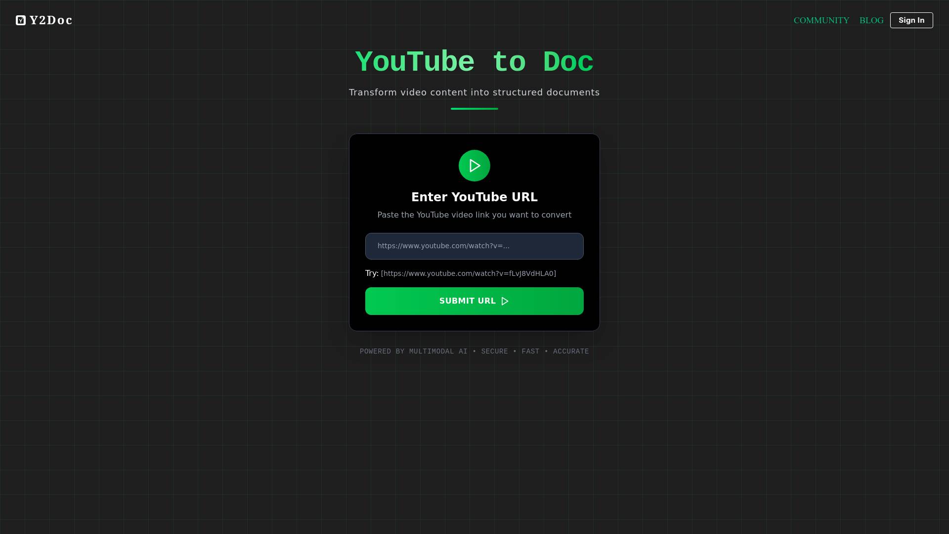 Y2doc screenshot