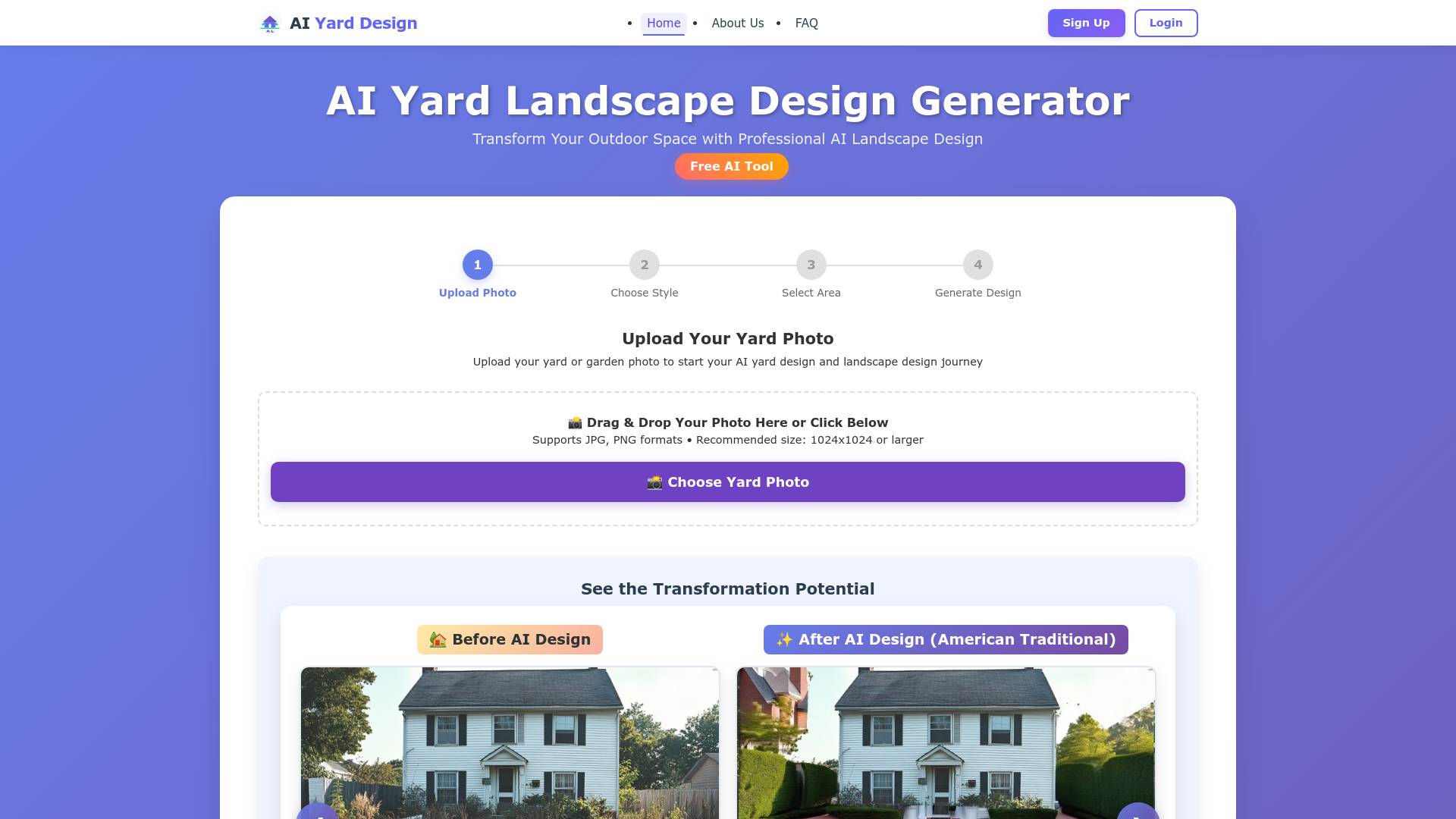 yard landscape design screenshot