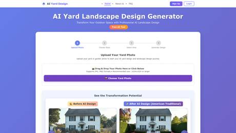 yard landscape design screenshot
