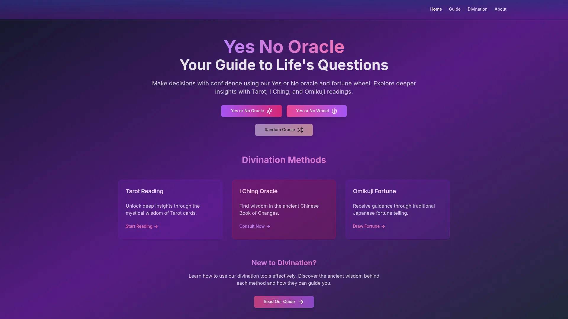 Yes No Oracle screenshot