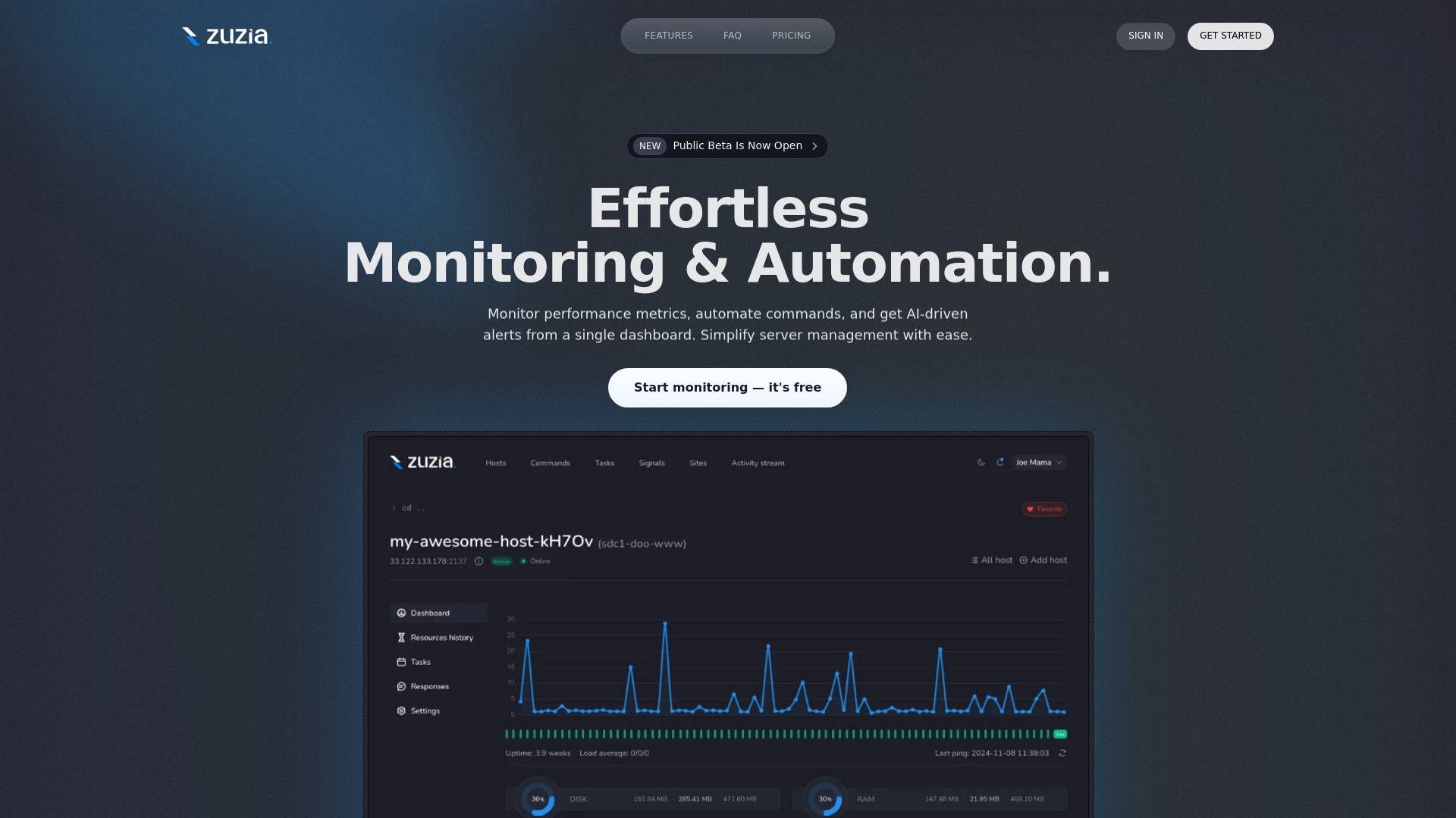 zuzia.app screenshot